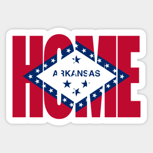 Arkansas Home - State Flag Sticker